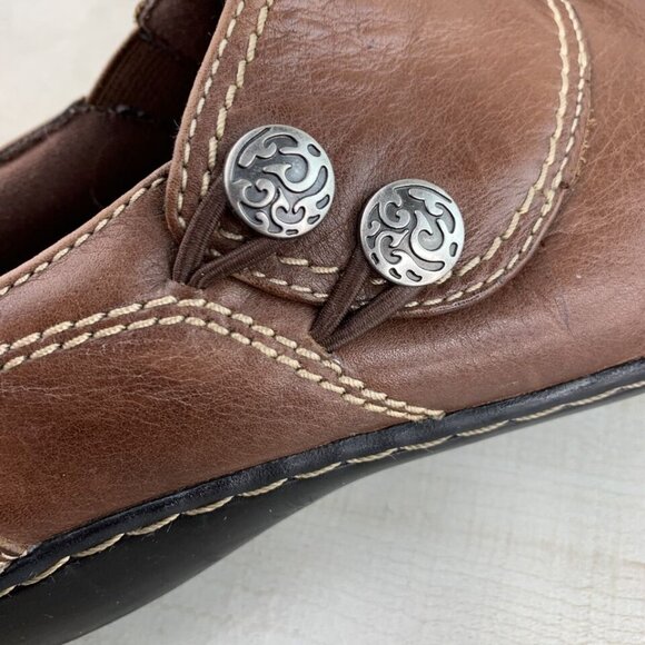 Clarks Bendables Brown Loafers - Picture 10 of 11